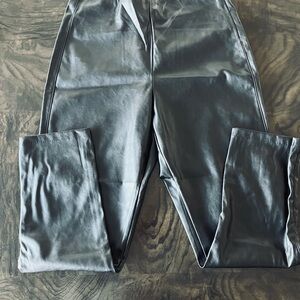 Old Navy Black Faux Leather Pants